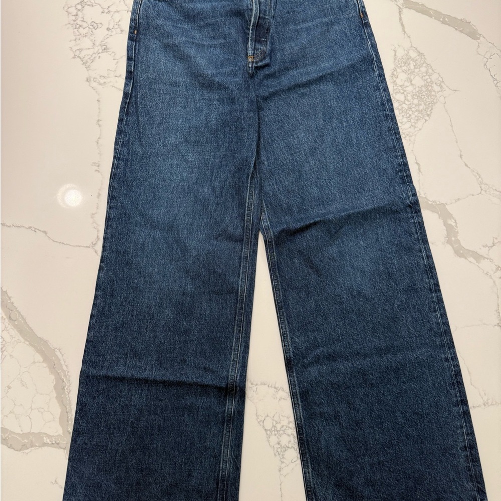 Agolde NWT Dame High Rise Wide Leg Jeans in Enamour